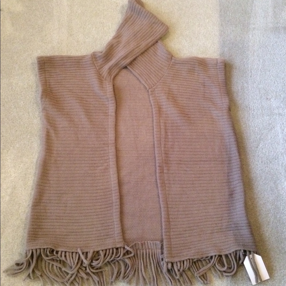 Love Of Fashion Tan Sweater Hoodie Cardi/Cape